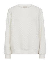 Afbeelding in Gallery-weergave laden, FREEQUENT PULLOVER TRIA SWEAT WITH CABLE off white
