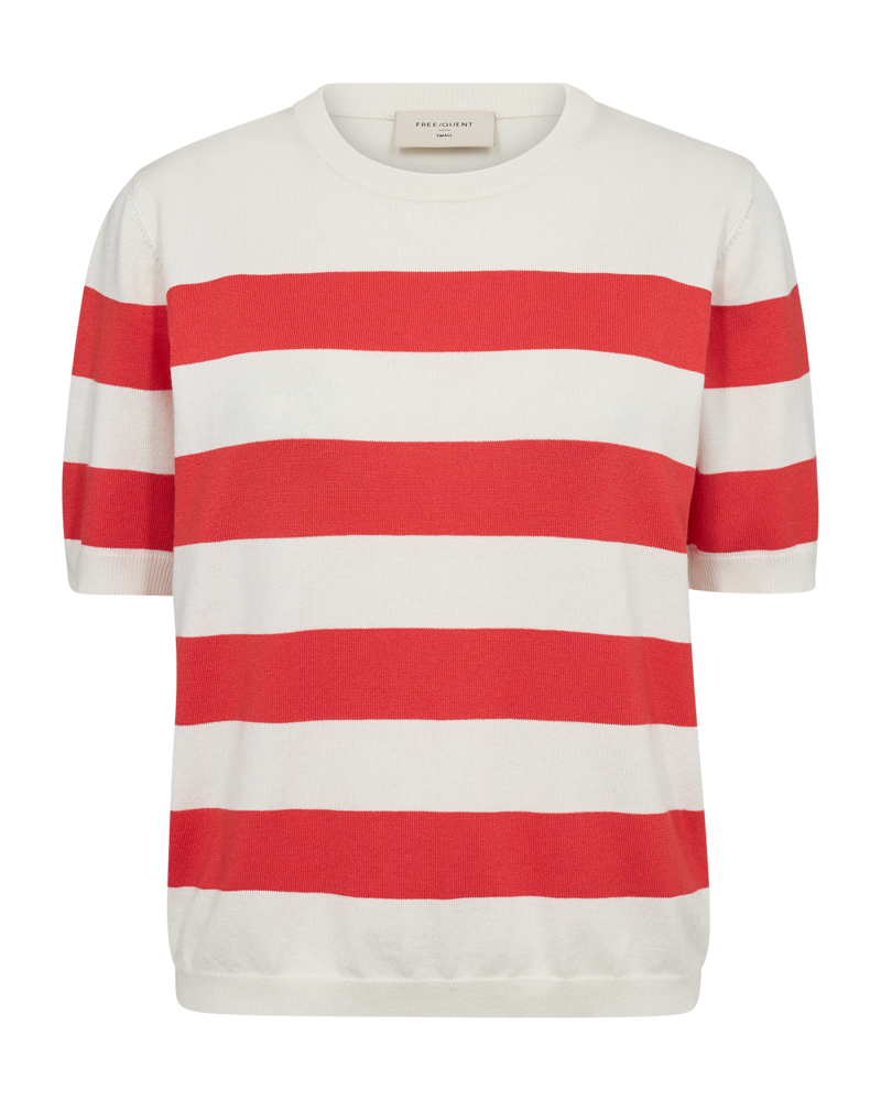 FREEQUENT PULLOVER PIXIE BOLD STRIPE star off white w. bittersweet