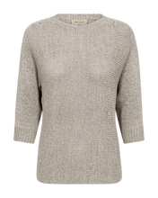 Afbeelding in Gallery-weergave laden, FREEQUENT PULLOVER TAPPER YARN 3/4 SLEEVE simply taupe
