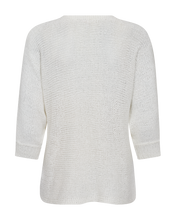 Load image into Gallery viewer, FREEQUENT PULLOVER TAPPER YARN 3/4 SLEEVE brilliant white
