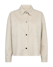 Afbeelding in Gallery-weergave laden, FREEQUENT JACKET DULANE FAUX SUEDE SHIRTJACKET moonbeam
