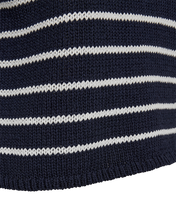 Load image into Gallery viewer, FREEQUENT GRANDE PULLOVER TAPE YARN STRIPED navy blazer w. brilliant white
