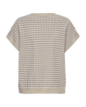 Afbeelding in Gallery-weergave laden, FREEQUENT PULLOVER DODO BAT SLEEVE JACQUARD PATTERN moonbeam w. simply taupe
