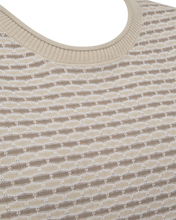 Afbeelding in Gallery-weergave laden, FREEQUENT PULLOVER DODO BAT SLEEVE JACQUARD PATTERN moonbeam w. simply taupe
