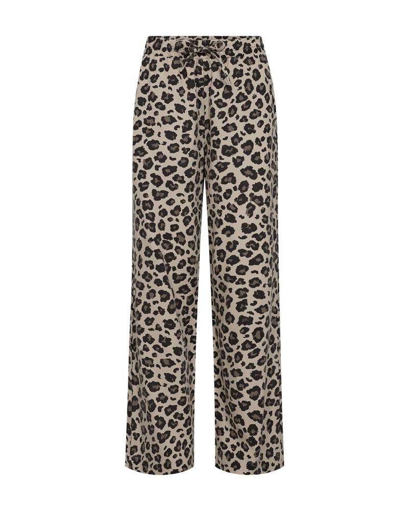 FREEQUENT BROEK LAVISCO ALL OVER PRINT sand melange w. black