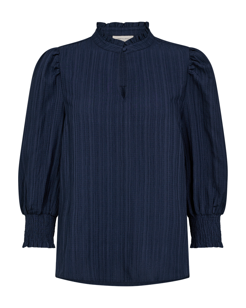 FREEQUENT BLOUSE GRSVALSE WITH SMOCK CUFF salute