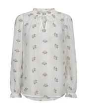 Afbeelding in Gallery-weergave laden, FREEQUENT BLOUSE WENDY WITH EMBROIDERY star off white w. simply taupe
