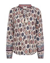 Afbeelding in Gallery-weergave laden, FREEQUENT BLOUSE NOMES STRUCTURED PRINT moonbeam w. baked apple
