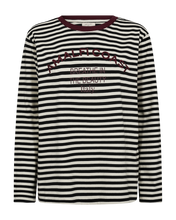 Load image into Gallery viewer, FREEQUENT SHIRT JEMMA LONG SLEEVES DECO DETAIL black w. moonbeam
