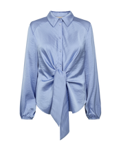 Afbeelding in Gallery-weergave laden, FREEQUENT BLOUSE DOVE SATEEN KNOT DETAIL serenity
