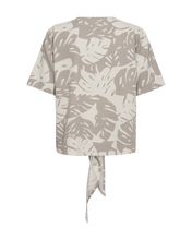Afbeelding in Gallery-weergave laden, FREEQUENT BLOUSE LAVISCO TIE DETAIL PRINT moonbeam w. simply taupe
