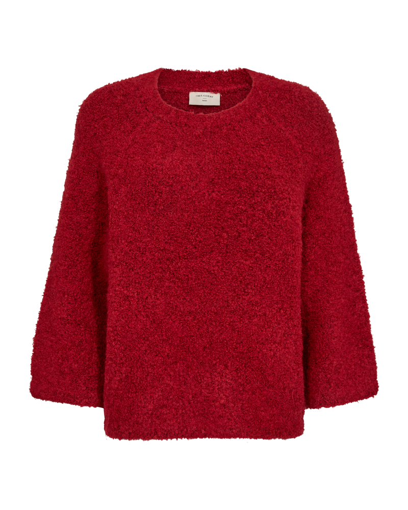FREEQUENT PULLOVER CHRISTA LOOP YARN MELANGE chili pepper melange