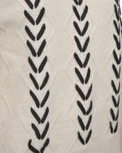 Load image into Gallery viewer, FREEQUENT PULLOVER STOKKE EMBROIDED DETAIL moonbeam w. black
