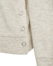 Afbeelding in Gallery-weergave laden, FREEQUENT PULLOVER MULLE ROLLNECK BUTTON DETAIL moonbeam melange
