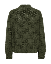 Load image into Gallery viewer, FREEQUENT JACKET GRY VELVET LACE kombu green

