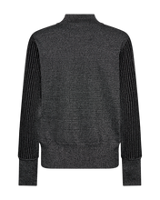 Load image into Gallery viewer, FREEQUENT PULLOVER BISOLO METALLIC KNIT black w. silver
