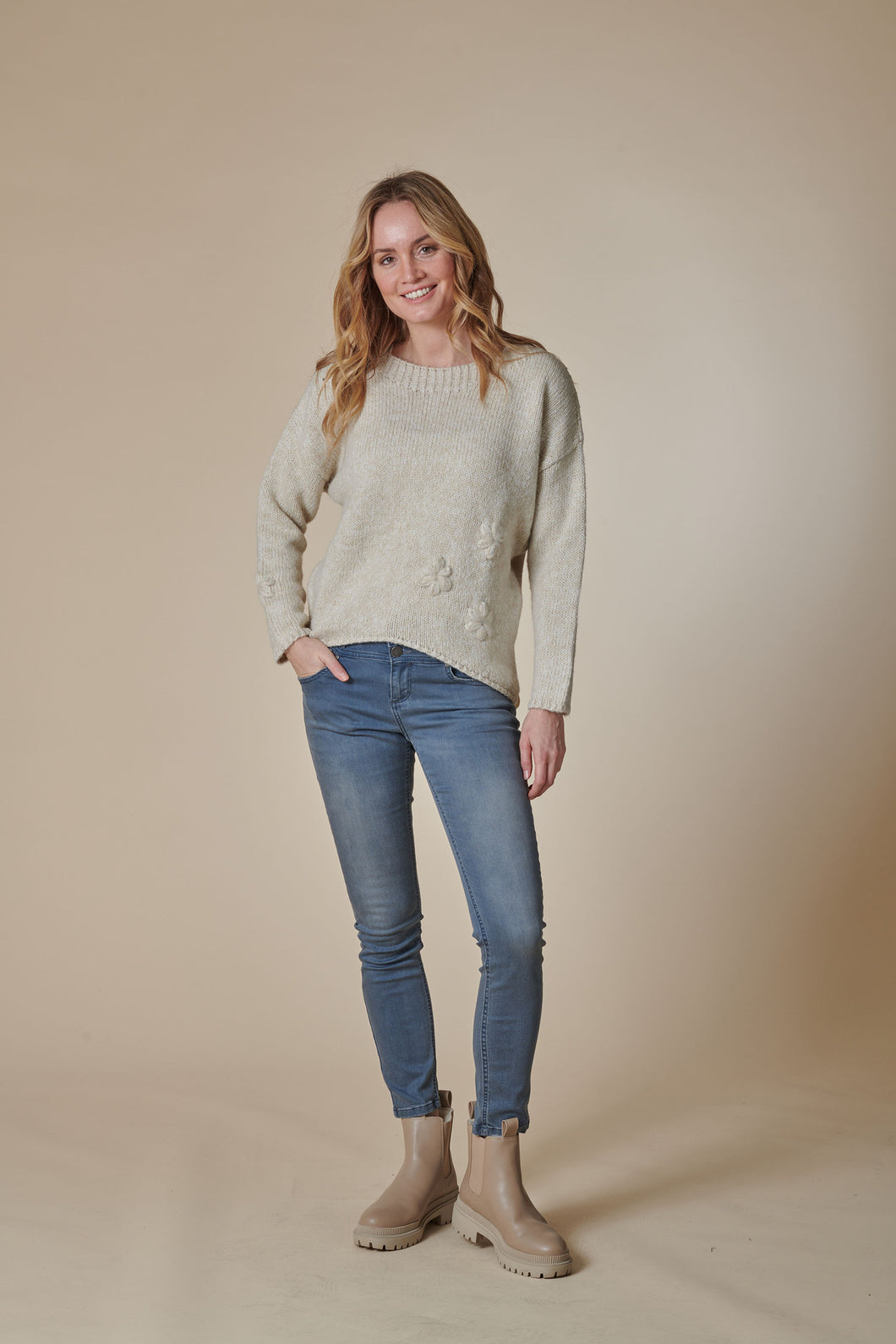 ZHRILL PULLOVER NINA FLOWER fog