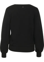 Load image into Gallery viewer, TRAMONTANA SWEATER SAILOR DETAILS black
