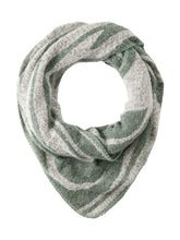 Load image into Gallery viewer, TOM TAILOR DENIM CHECKED TRIANGLE SCARF GREEN MARBLE

