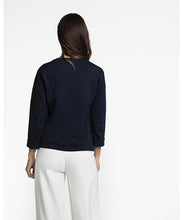 Load image into Gallery viewer, TRAMONTANA SWEATER H/S FOLDED CUFFS ink
