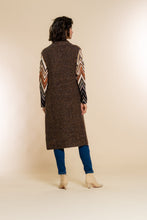 Load image into Gallery viewer, GEISHA VEST SLEEVELESS CAMEL/MULTICOLOUR
