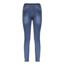 Load image into Gallery viewer, GEISHA JEANS WITH SLIT STONE BLUE DENIM
