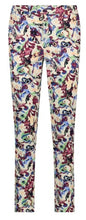 Load image into Gallery viewer, TRAMONTANA TROUSERS CHINO SPRING GARDEN print whites
