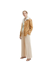 Load image into Gallery viewer, TOM TAILOR SHEARLING SHIRT JACKET SOFT LIGHT CAMEL
