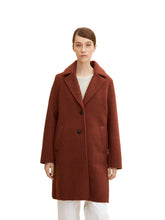 Afbeelding in Gallery-weergave laden, TOM TAILOR BOUCLE COAT GROUNDED BROWN

