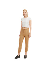 Load image into Gallery viewer, TOM TAILOR PANTS LOOSE FIT SCUBA SOFT LIGHT CAMEL
