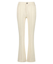 Afbeelding in Gallery-weergave laden, TRAMONTANA TROUSERS FLARED HEAVY TWILL CREAM
